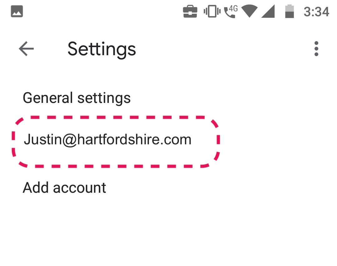signature gmail account app which selected once settings